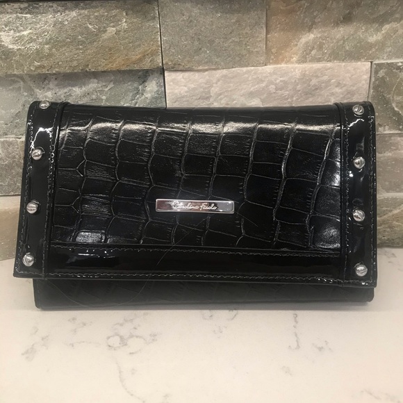 carolina fasolo Handbags - Carolina Fasolo Black Leather Wallet from Brazil